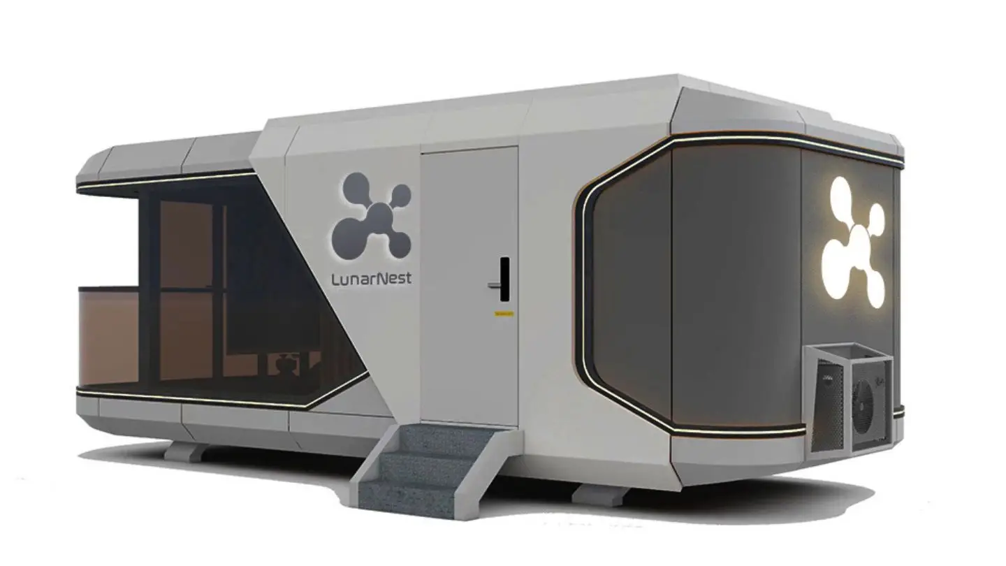 Modern portable home with futuristic design
